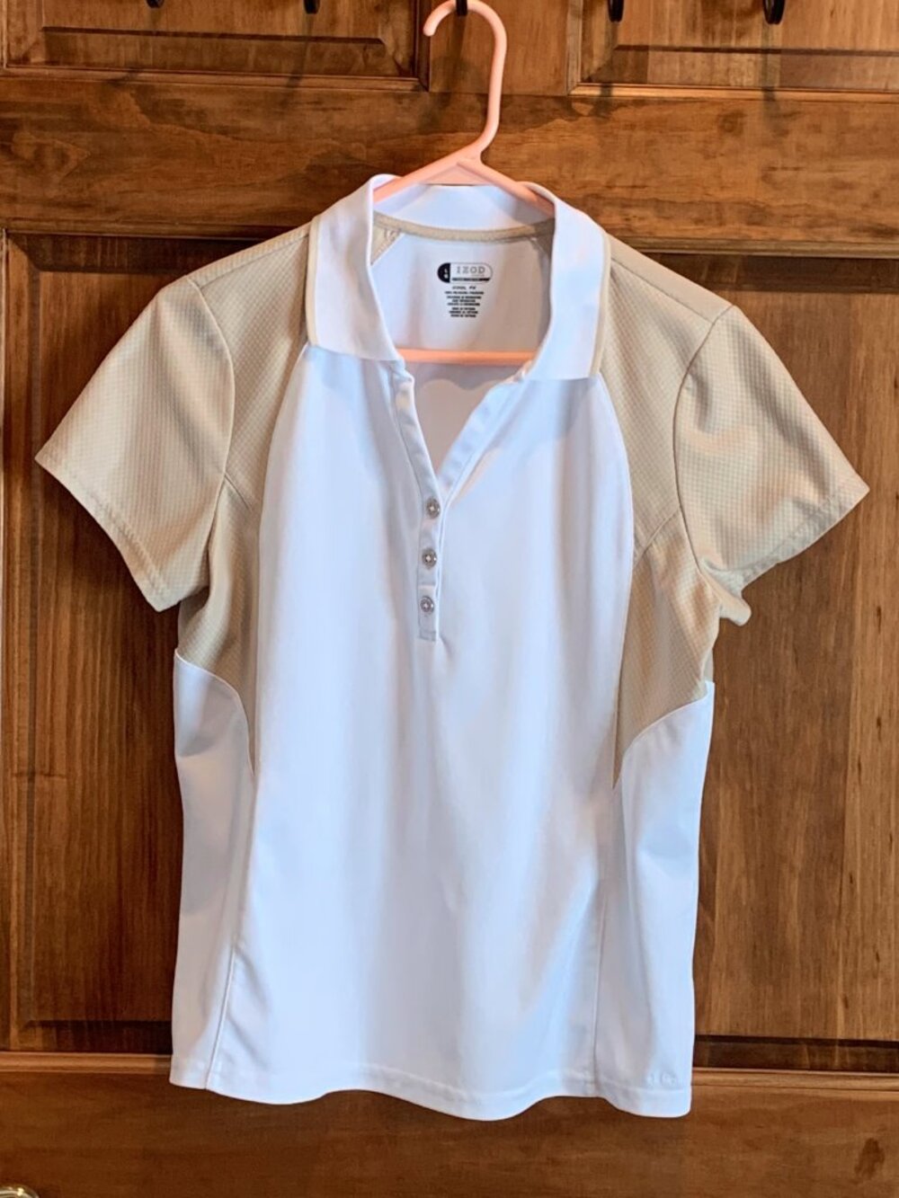 WOMEN'S IZOD X-TREME FUNCTION COOL FX SHORT SLEEVE GOLF SHIRT, LARGE